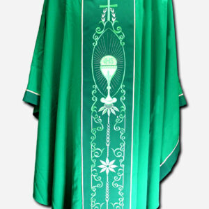 Chasuble with Center Design Green - Medium