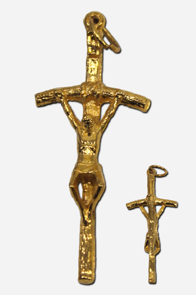 Cross Pendant - Gold Colored - 2 x
