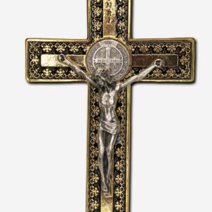 Cross with Saint Benedict Medal 13mm - Italy