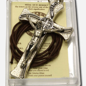 Cross with Saint Benedict Medal - Black