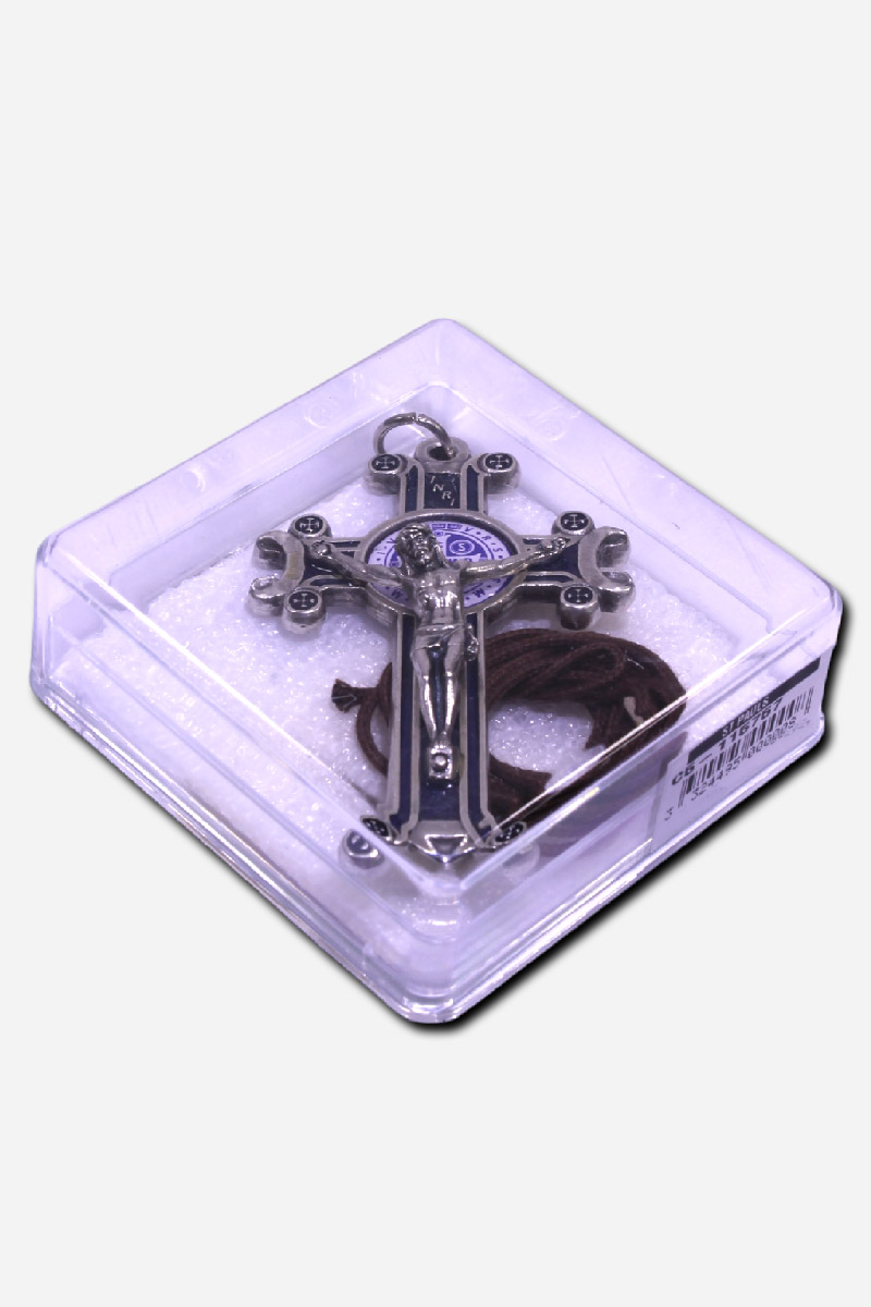 Crucifix with Saint Benedict Medal - BLUE 3 X - Image 3