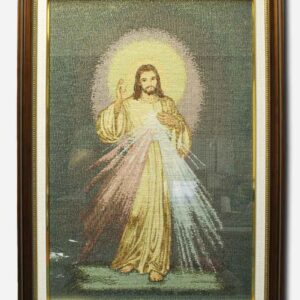DIVINE MERCY FRAME WITH GLASS - CANVASS - 18 X 1 X