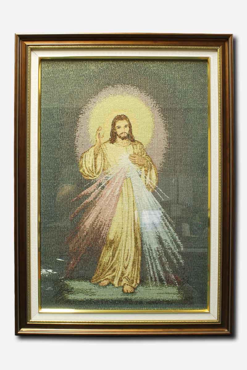DIVINE MERCY FRAME WITH GLASS - CANVASS - 18 X 1 X