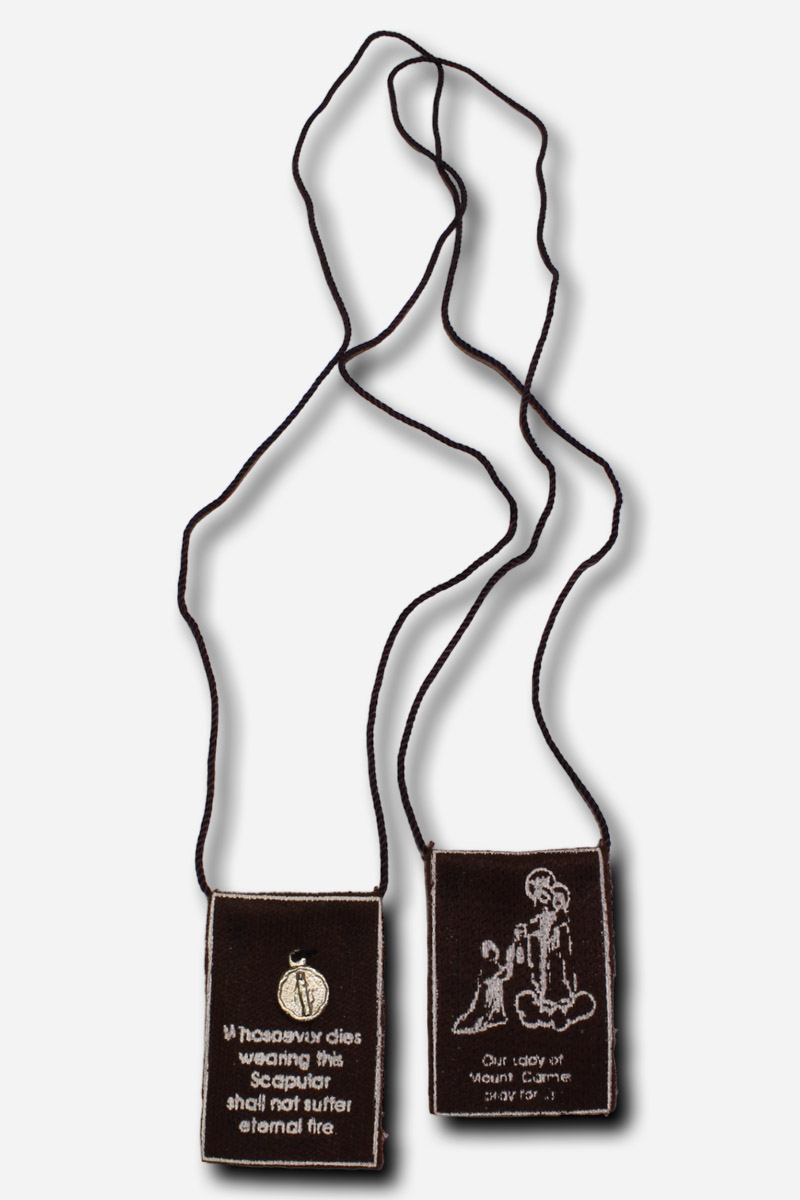 Devotional Scapular Made of Cloth with Medal Large
