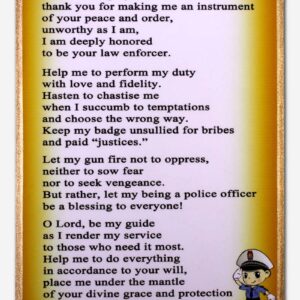 Prayer of a Police Officer - 19 x