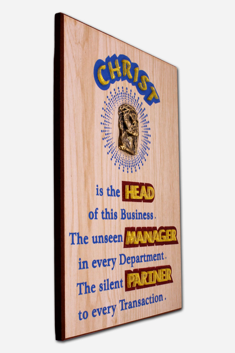 Christ is The Head of this House Plaque 20 x 28 cm - Image 4