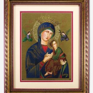 Our Mother of Perpetual Help Glass Covered - 9 x 11 Inches