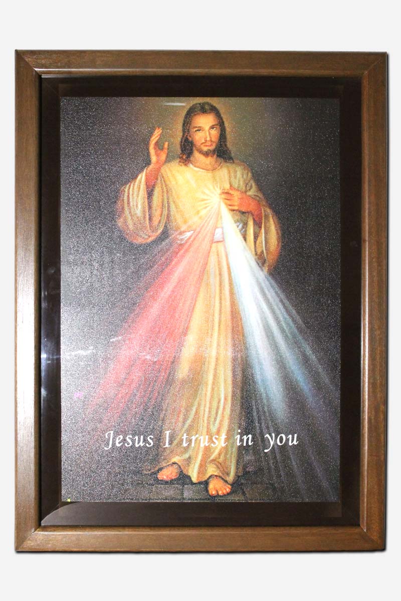 Divine Mercy Frame - 25 x 1 x 34 inches