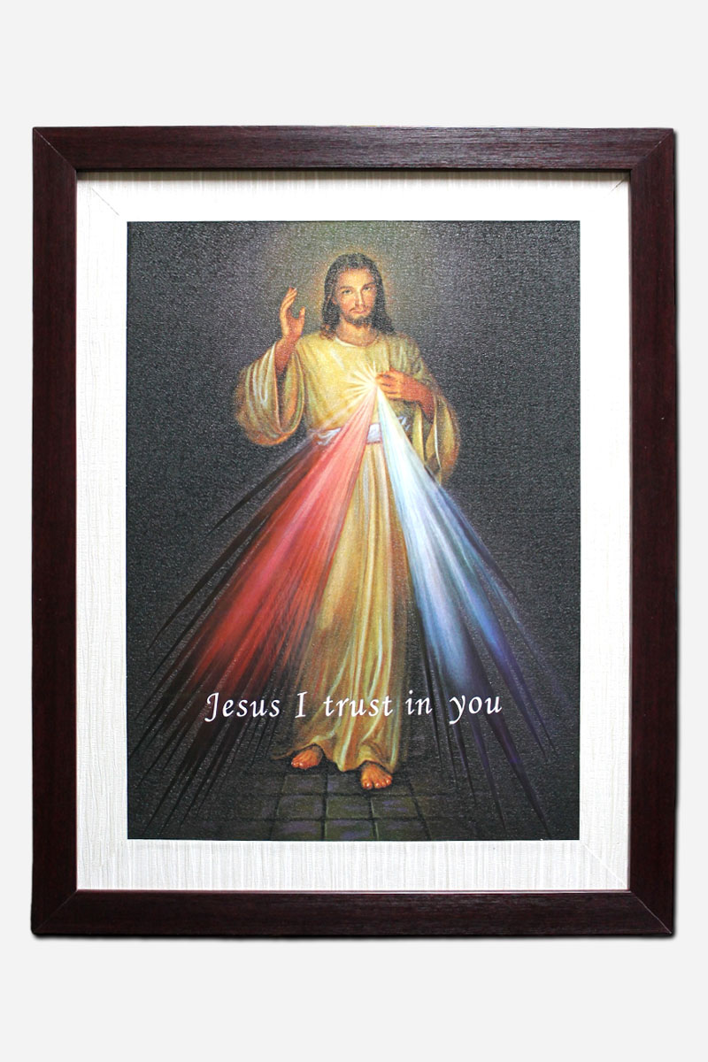 Divine Mercy Frame without Glass - 40 x 2 x