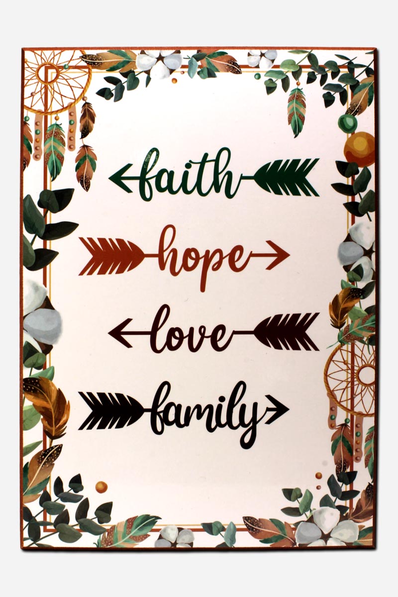 Faith Hope Love Frame - 8 x