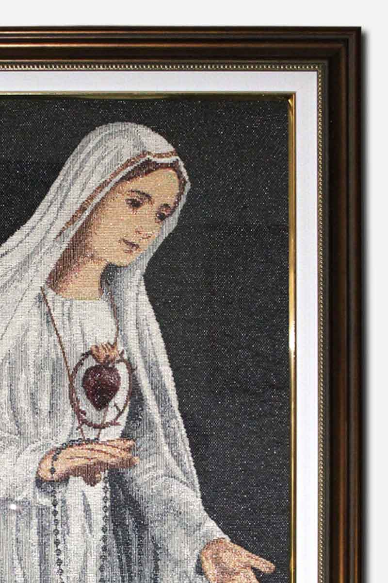 OUR LADY OF FATIMA FRAME WITH GLASS - CANVASS - 17 X 1 X - Image 3
