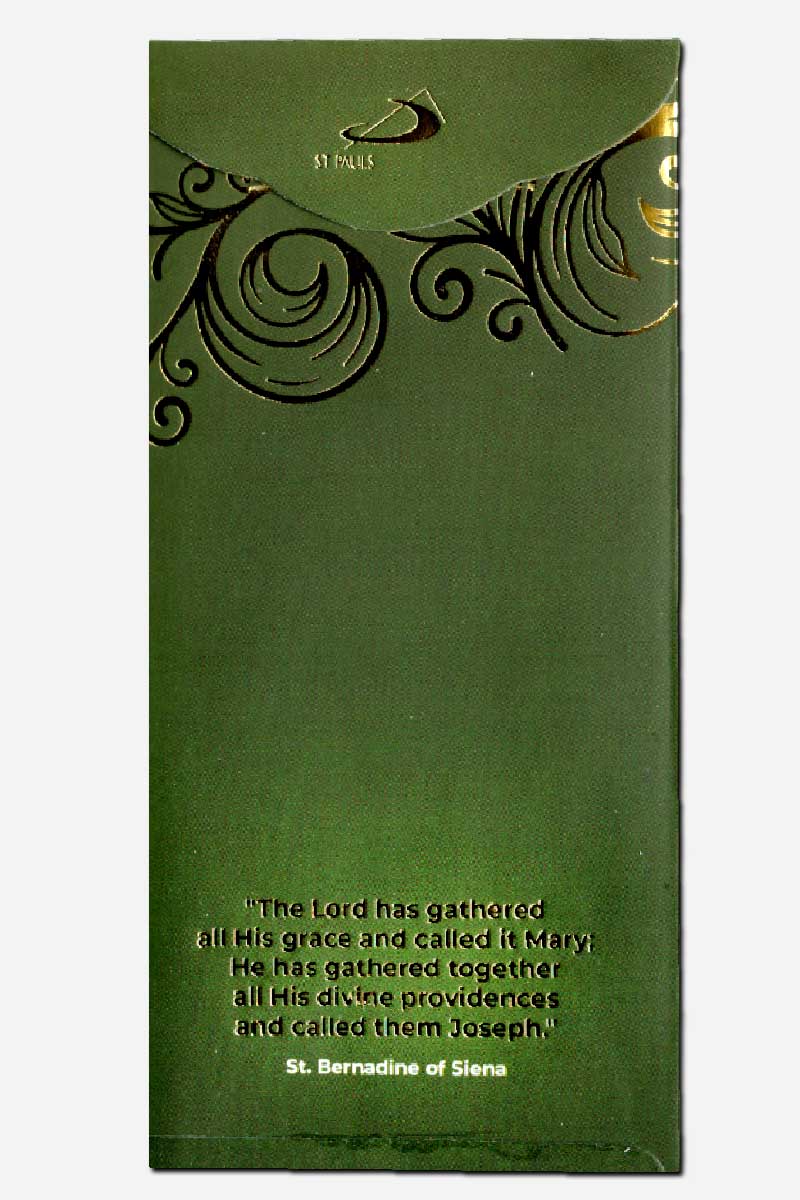 Faith Envelope - Saint Joseph - Green - Image 4