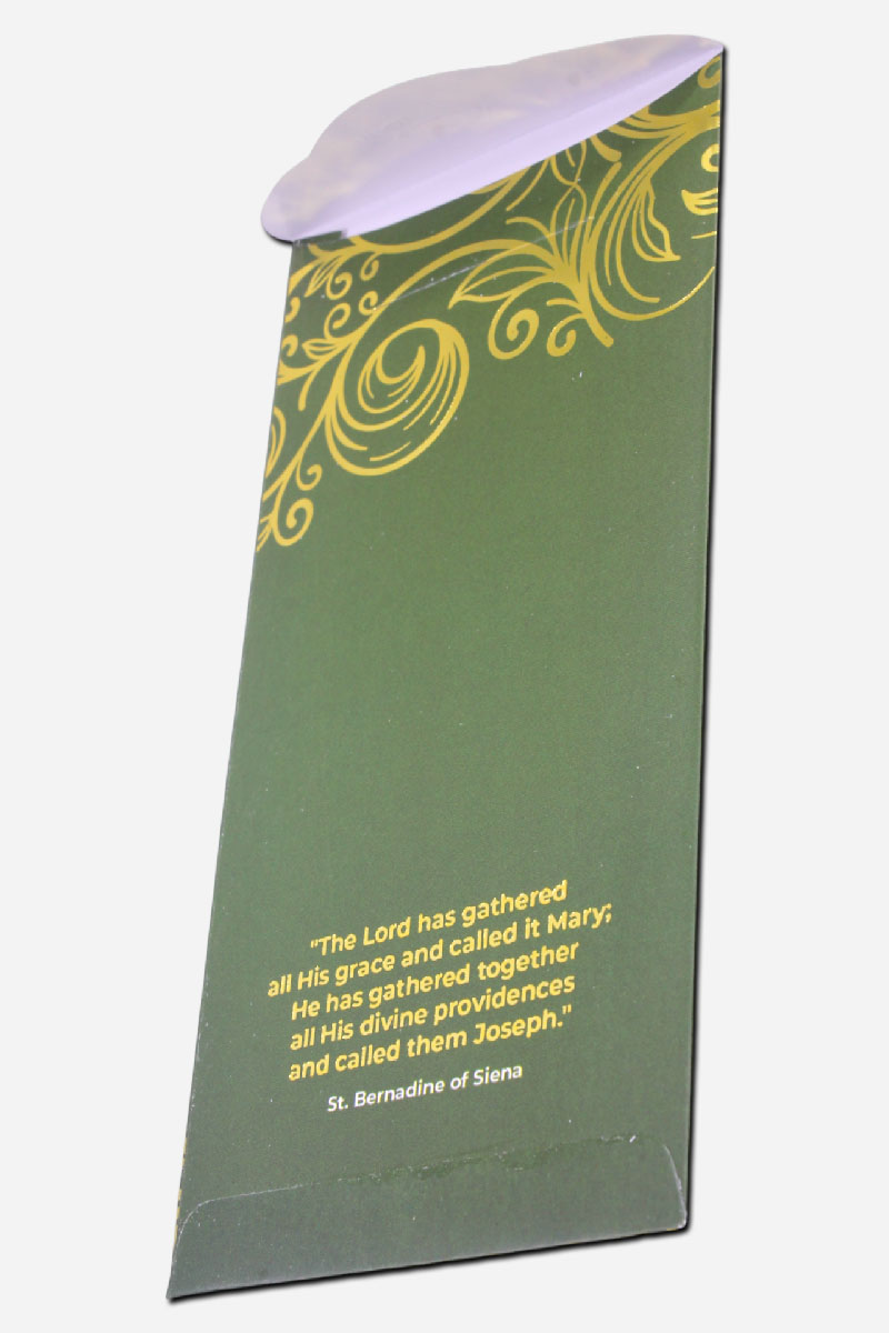 Faith Envelope - Saint Joseph - Green - Image 3