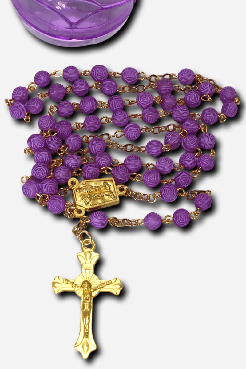 Birthstone Rosary with Flower Case - Image 16