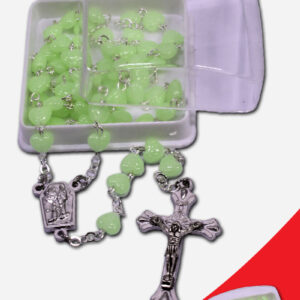 HEART SHAPED LUMINOUS BEADS ROSARY