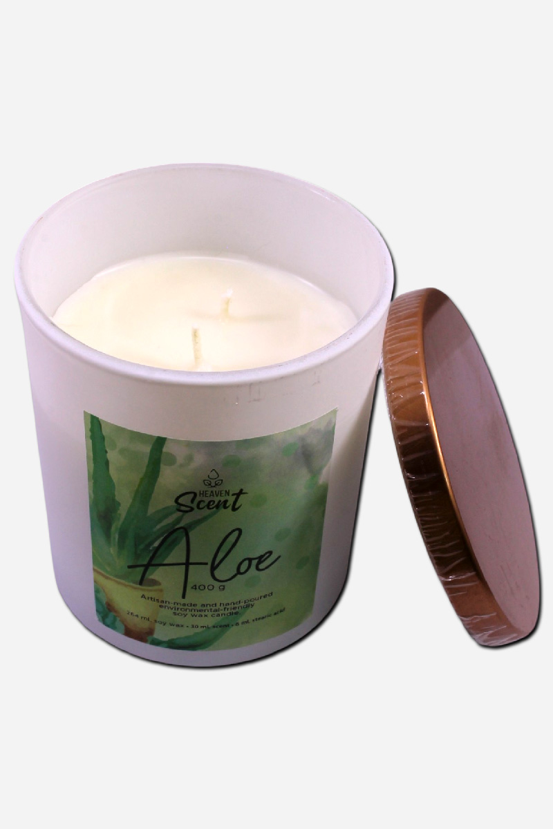 HEAVEN SCENT Scented Candle -Aloe Scent