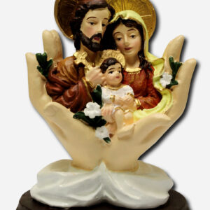 HOLY FAMILY ON HANDS - 14 CM