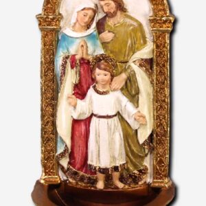 Holy Family with Holy Water Font - 19cm