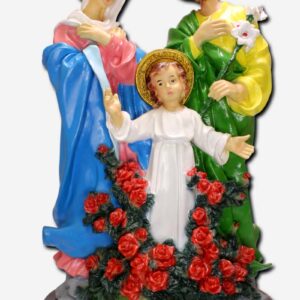 Holy Family with Flowers - 7 x 5 x