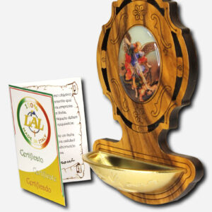 Holy Water Font - Saint Michael the Archangel 4 Inches