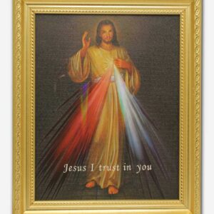 Divine Mercy - Glass Covered - 10 x