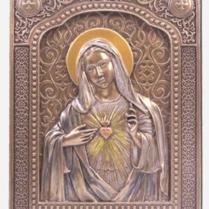 Immaculate Heart of Mary Metal Finish - 6 x 7.