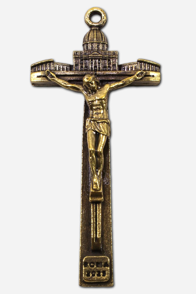 Jubilee Crucifix - Bronze - 4 x 1 x - Made in Italy