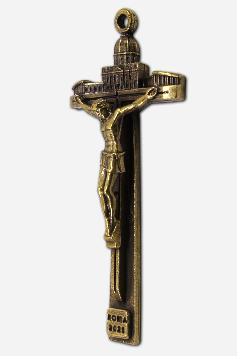 Jubilee Crucifix - Bronze - 4 x 1 x - Made in Italy - Image 3