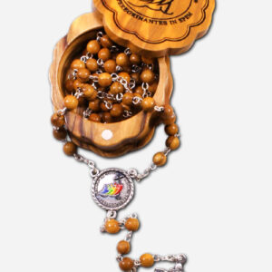 Jubilee Rosary with Case -  Olive Wood - Made in Italy