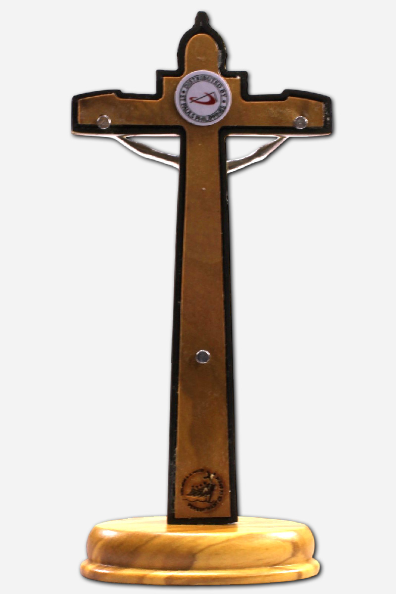 Jubilee Standing Crucifix - 7 x 4 x 16 cm - Made in Italy - Bronze - Image 4