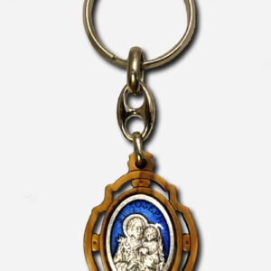 Saint Joseph Key Chain - 3 x Olive Wood Made in Italy