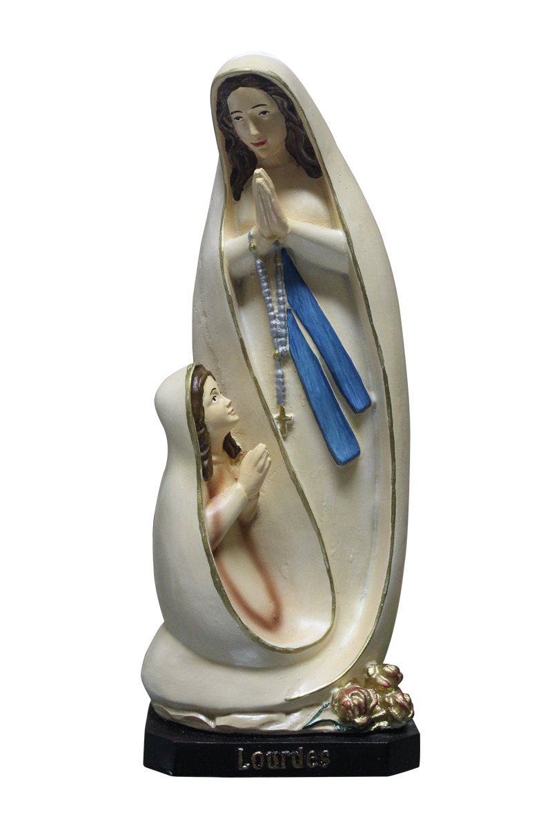 Our Lady of Lourdes with Saint Bernadette -