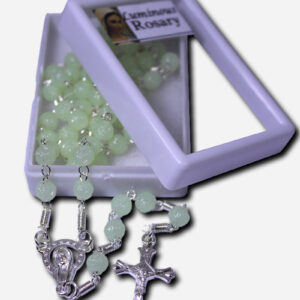 Luminous Round Rose Beads Rosary