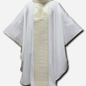CHASUBLE IHS CREAM ITALIAN - SMALL
