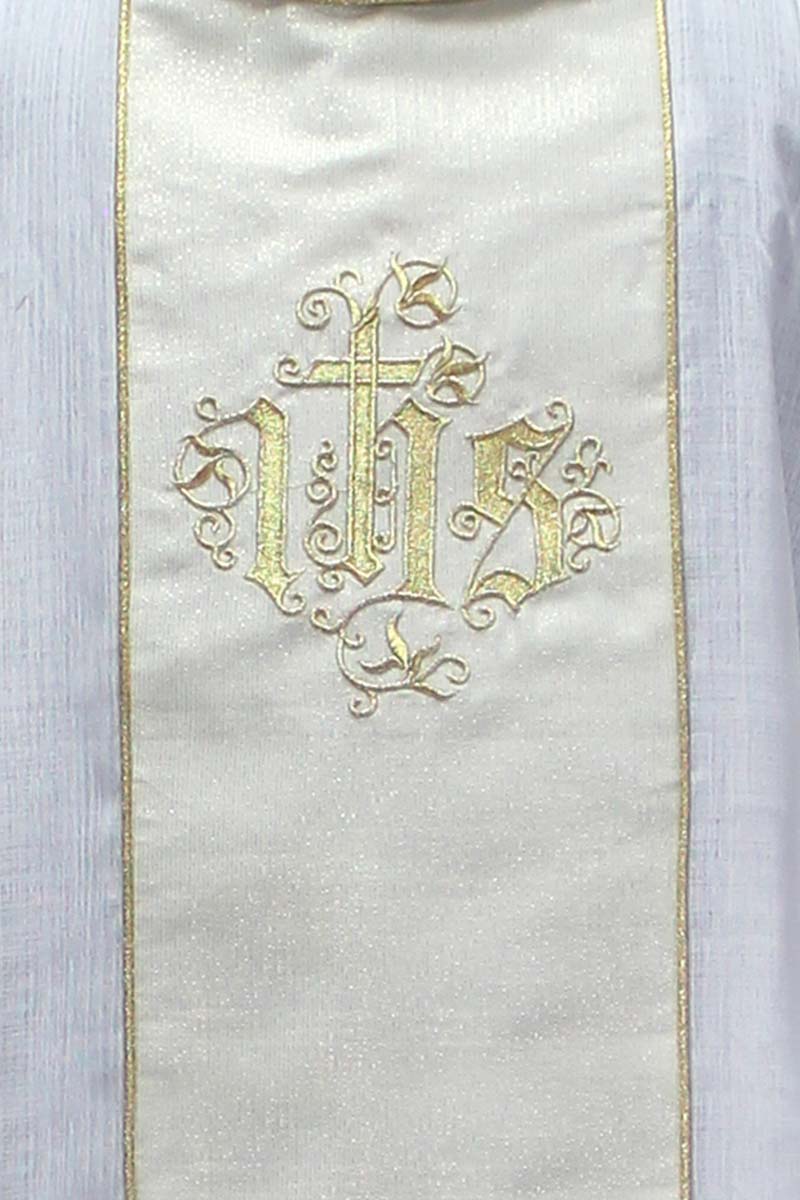 CHASUBLE IHS CREAM ITALIAN - MEDIUM - Image 4