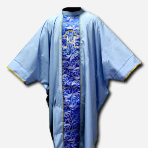 CHASUBLE ALB WITH CENTER GALONE MARIAN -LARGE