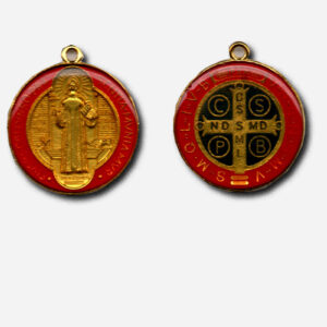 Saint Benedict Medal Red Large