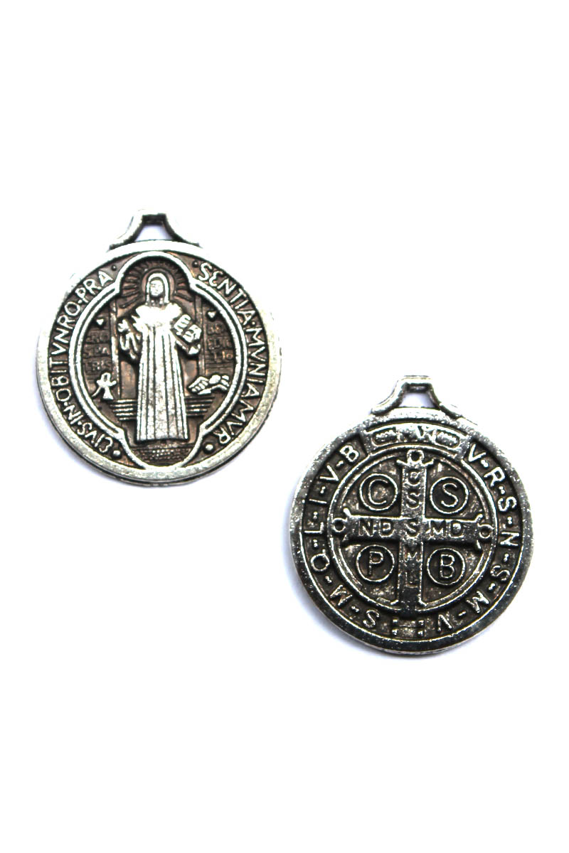 Saint Benedict Medal - Silver Finish