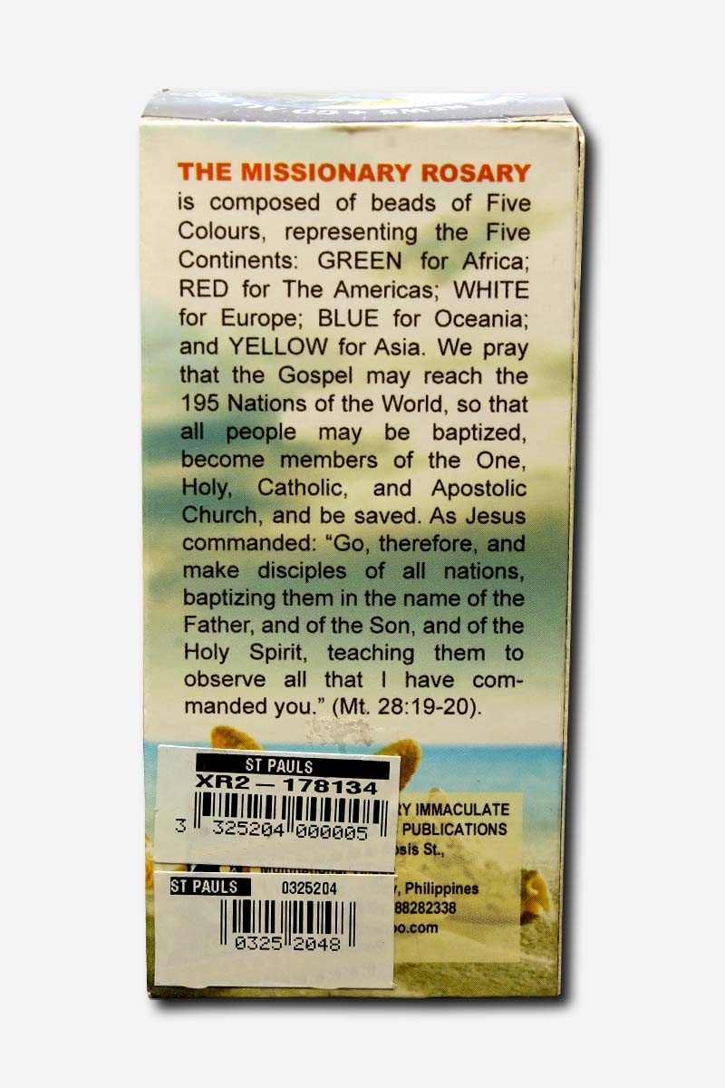 THE MISSIONARY ROSARY WITH BOTTLE - BEADS - Image 4