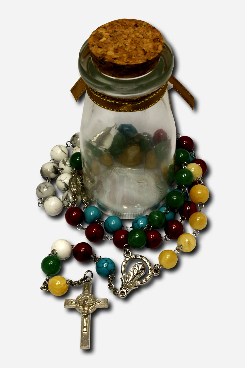 THE MISSIONARY ROSARY WITH BOTTLE - BEADS