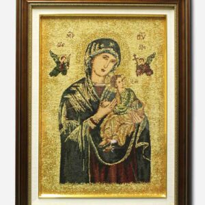 OUR MOTHER OF PERPETUAL HELP FRAME WITH GLASS - CANVASS - 15 X 1 X