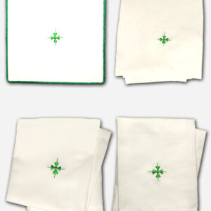 Mass Linen Set with Cross Design