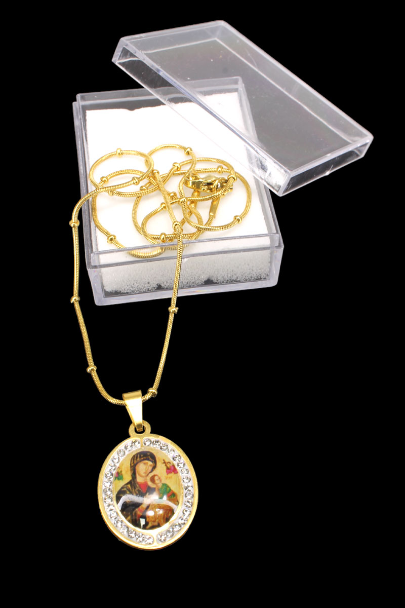 Mother of Perpetual Help Necklace 17 x