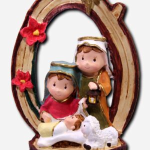 Nativity Cutie Oval - Red - 9 x 5 x 13 cm