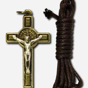 Necklace with Saint Benedict Medal - 3 x Made in Italy