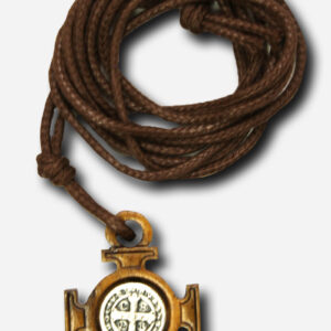 Necklace with Saint Benedict Medal - 2 x 2 cm Made in Italy