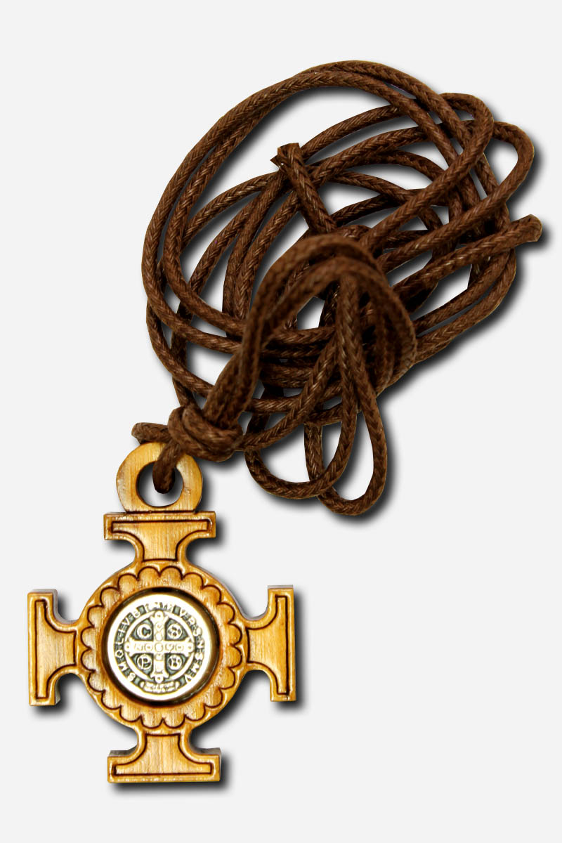 Necklace with Saint Benedict Medal - 2 x Made in Italy