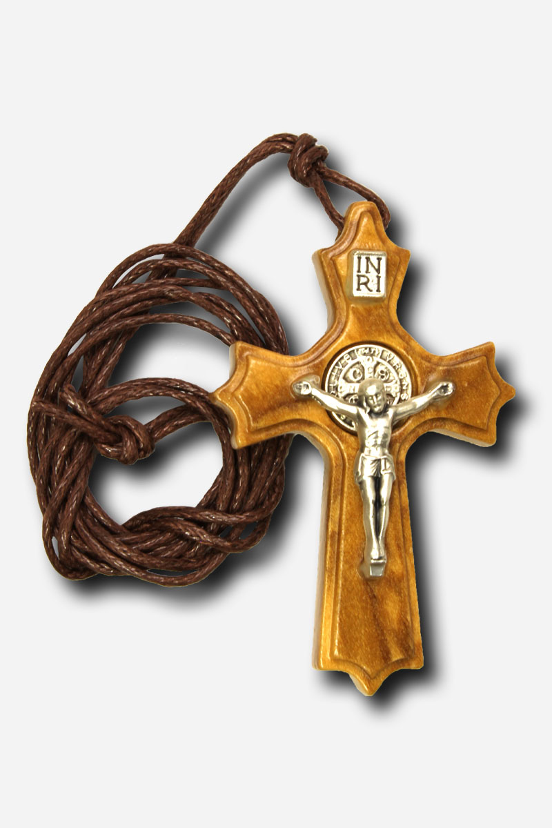 Necklace with Saint Benedict Medal - 3 x Made in Italy