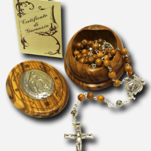 Our Lady of Miraculous Medal Rosary with Case - Made in Italy