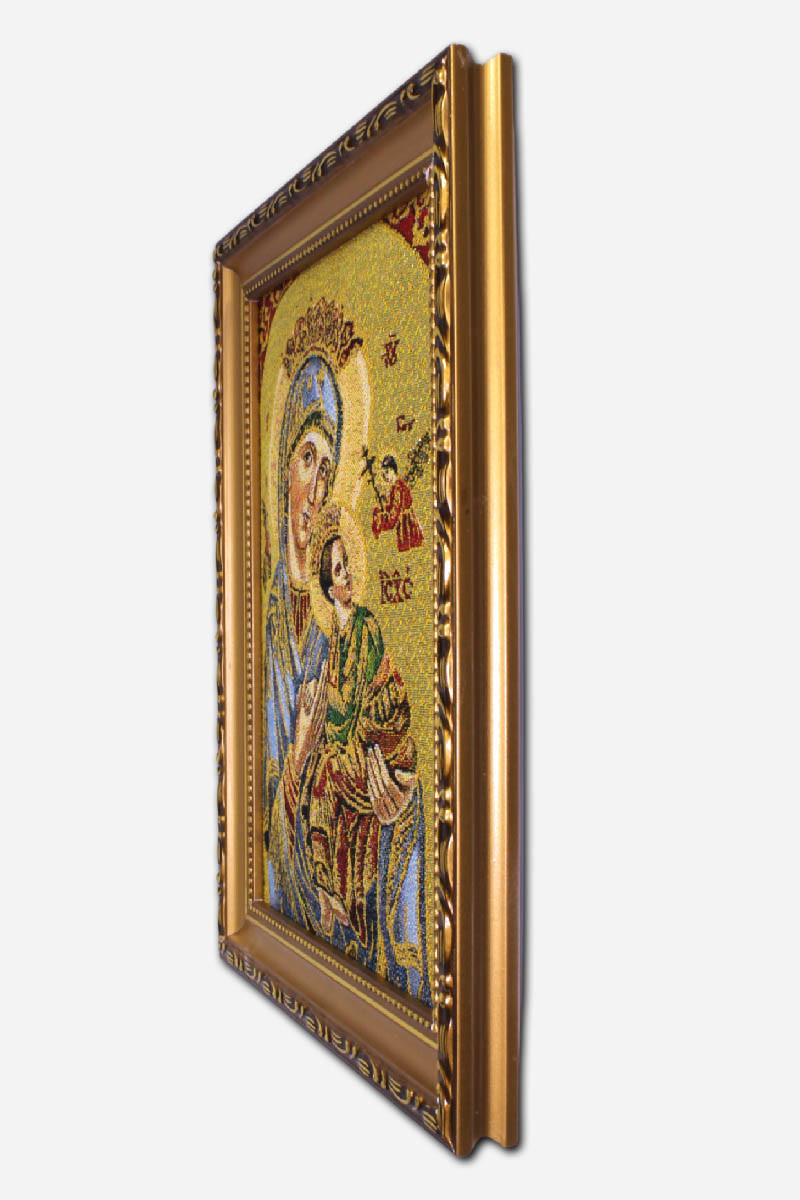 OUR MOTHER OF PERPETUAL HELP FRAMED TAPESTRY - 8 X - Image 3